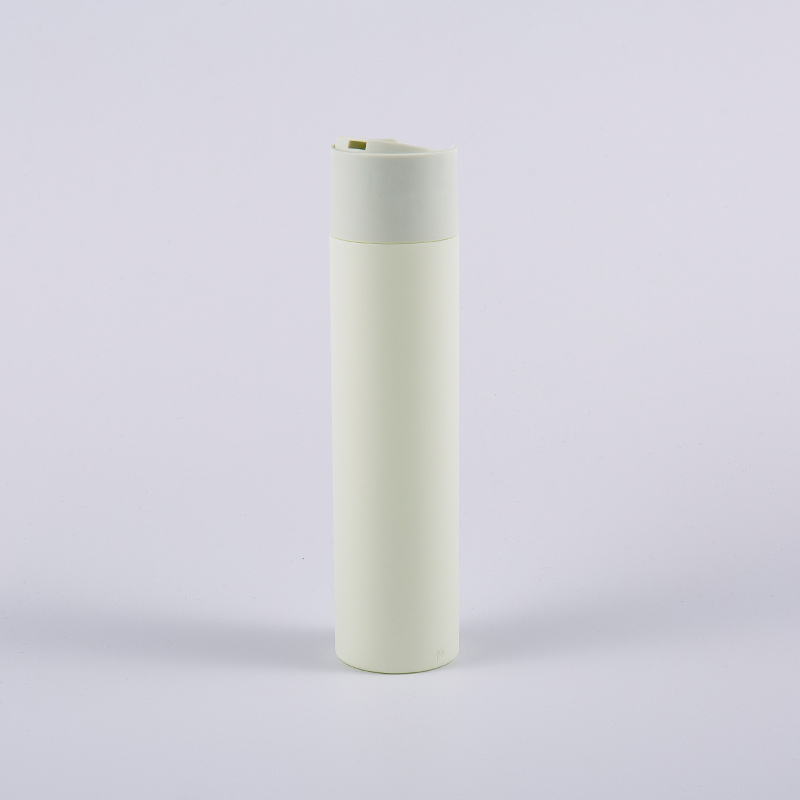 Flacone detergente da 250 ml di forma rotonda soft touch a più colori con tappo a disco