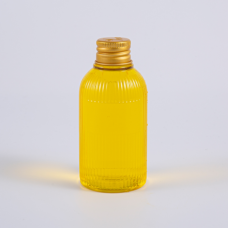 Sostenibilità Bottiglia in plastica PET da 80 ml con chiusura in alluminio