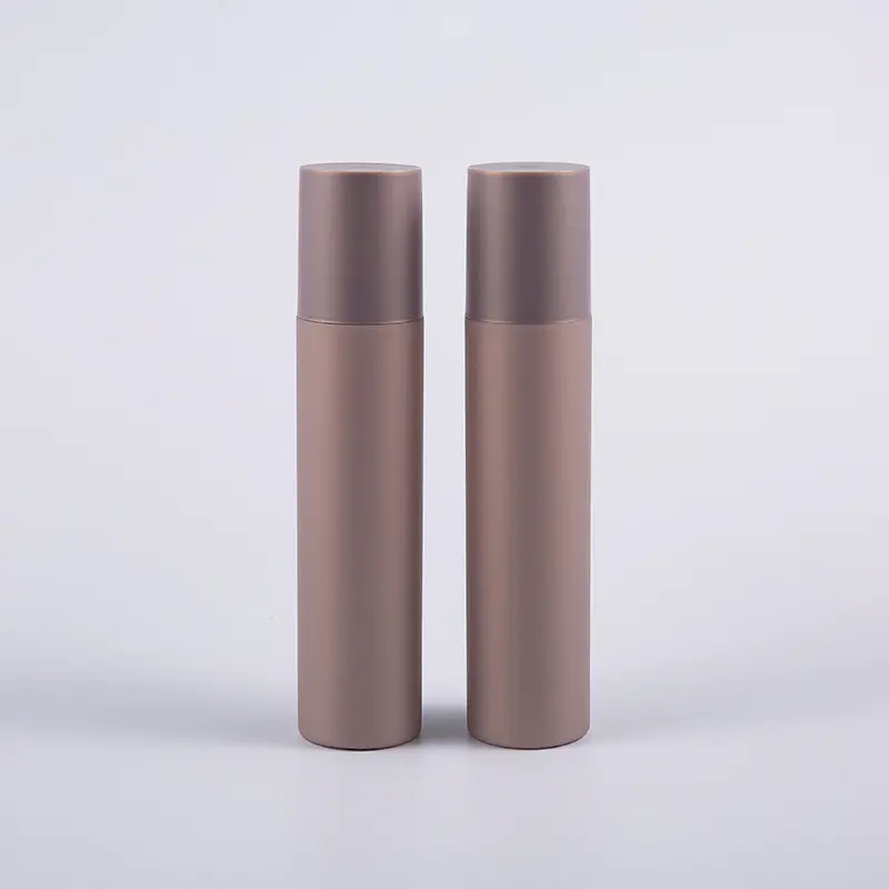 Flacone detergente da 250 ml di forma rotonda soft touch a più colori con pompa in plastica 