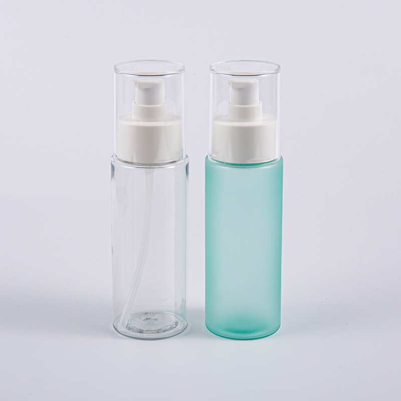 Flaconi tonici per il viso in PET Frost rotondi da 100 ml
