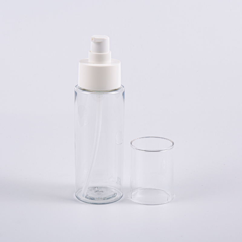 Flaconi tonici per il viso in PET Frost rotondi da 100 ml