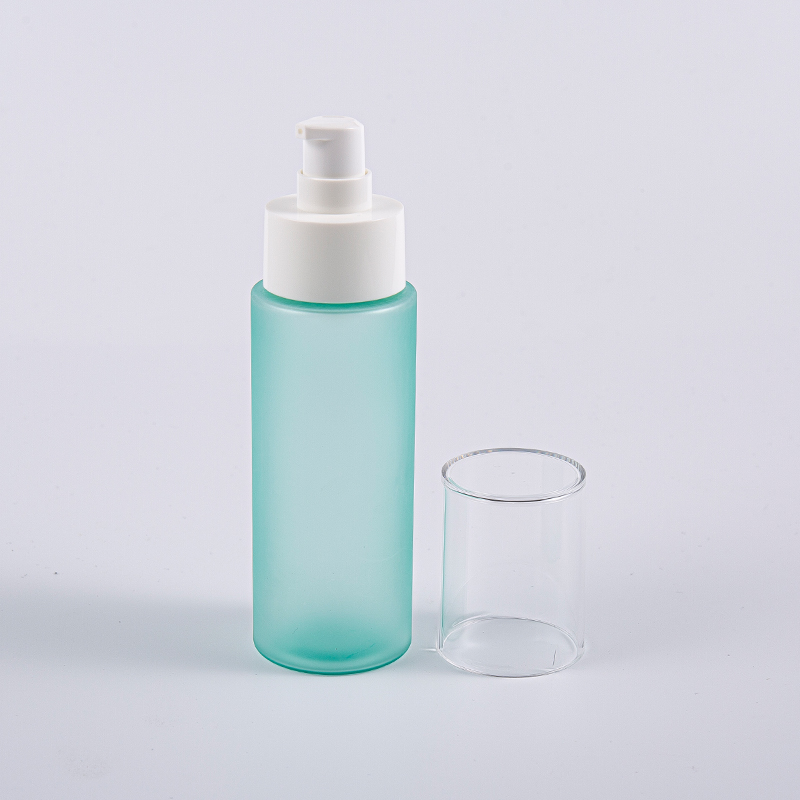 Flaconi tonici per il viso in PET Frost rotondi da 100 ml