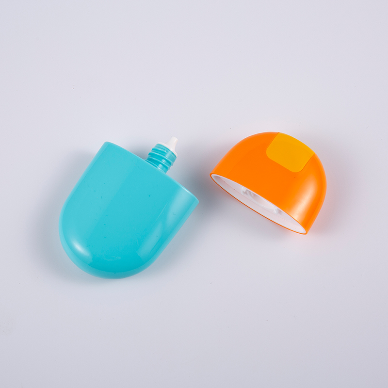 Colore blu solido Flacone per protezione solare multistrato EVOH da 30 ml da 50 ml con tappo a vite Colore blu solido Flacone per protezione solare multistrato EVOH da 30 ml da 50 ml con tappo a vite