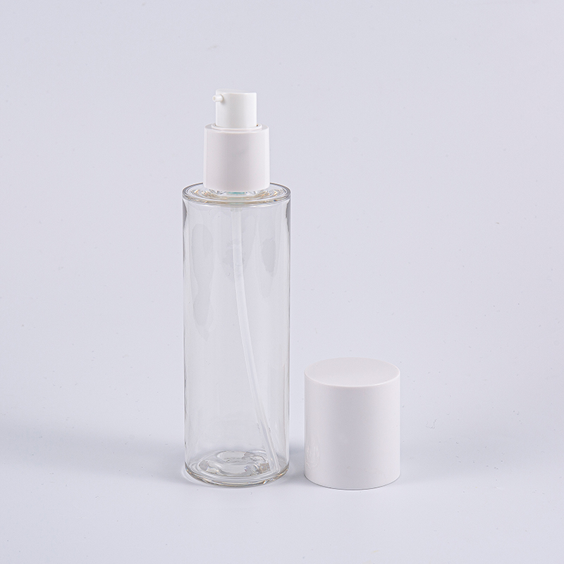 Bottiglia per pompa per lozione Petg a forma rotonda da 130 ml 170 ml 200 ml per la cura personale Bottiglia per pompa per lozione Petg a forma rotonda da 130 ml 170 ml 200 ml per la cura personale