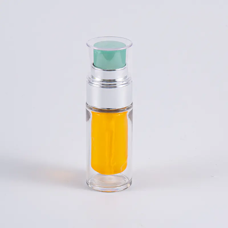 Bottiglia in PETG trasparente con sacchetto interno composito multistrato Flacone sottovuoto da 30 ml da 50 ml con pompa Bottiglia in PETG trasparente con sacchetto interno composito multistrato Flacone sottovuoto da 30 ml da 50 ml con pompa
