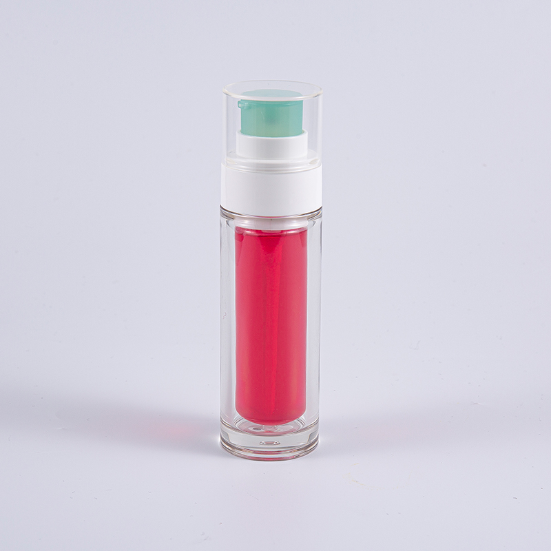 Bottiglia in PETG trasparente con sacchetto interno composito multistrato Flacone sottovuoto da 30 ml da 50 ml con pompa Bottiglia in PETG trasparente con sacchetto interno composito multistrato Flacone sottovuoto da 30 ml da 50 ml con pompa