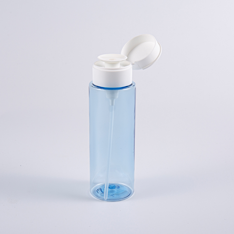 Flaconi struccanti blu trasparenti da 200 ml
