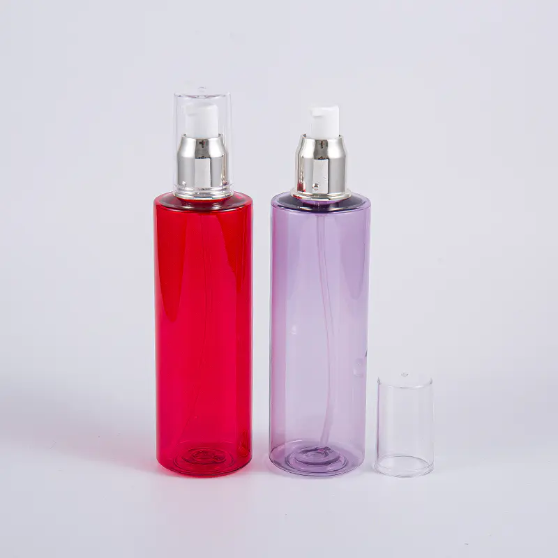 Bottiglie toniche per il viso in PET rotonde da 200 ml