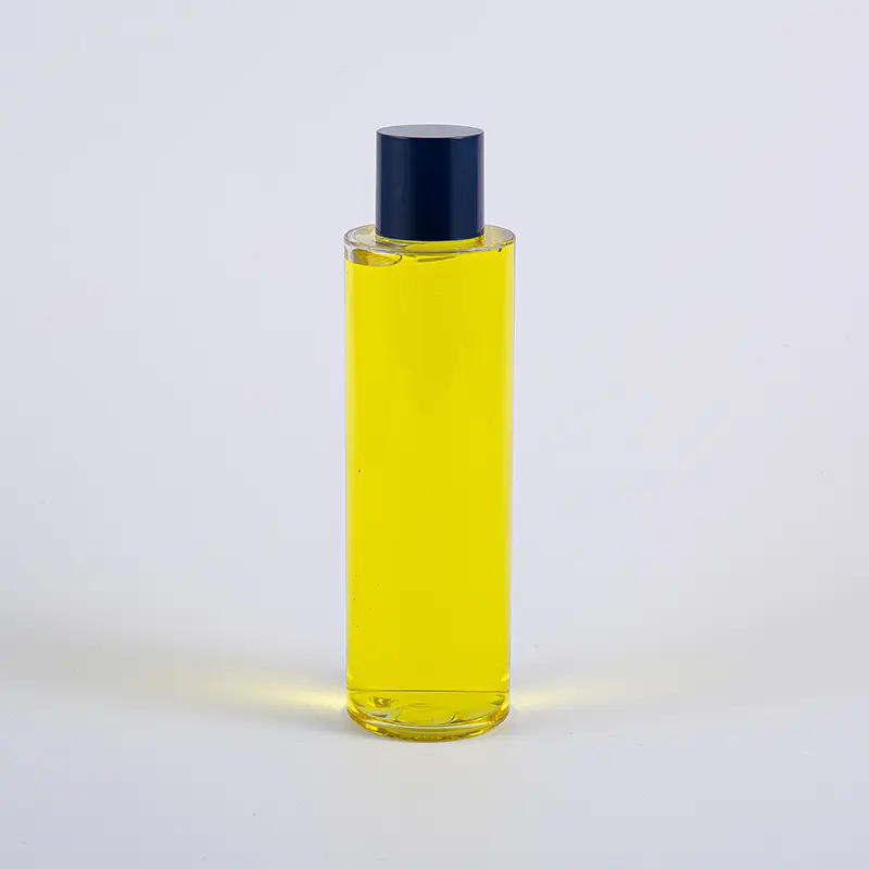 Bottiglia per lozione rotonda in PETG da 50 ml 100 ml 120 ml 130 ml 170 ml 200 ml con tappo a vite rotondo e piccoli inserti