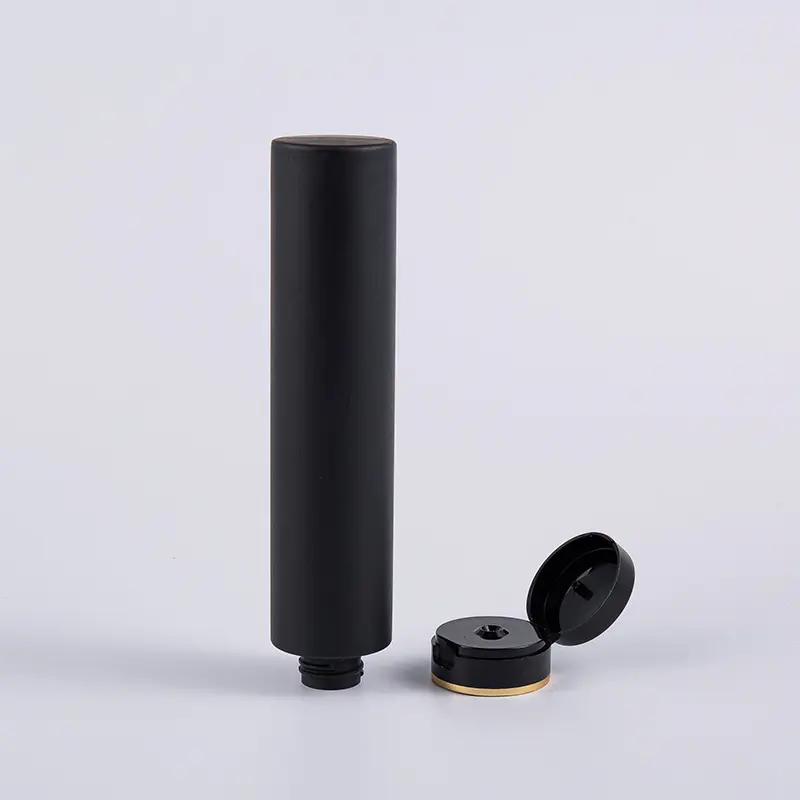 Flacone detergente per balsamo per capelli in PE nero, rotondo, rovesciato, da 250 ml, con tappo ribaltabile